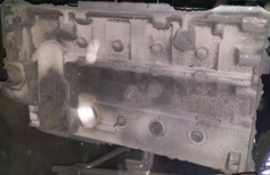 Before Nanokarb with mould coating after shot blasting image